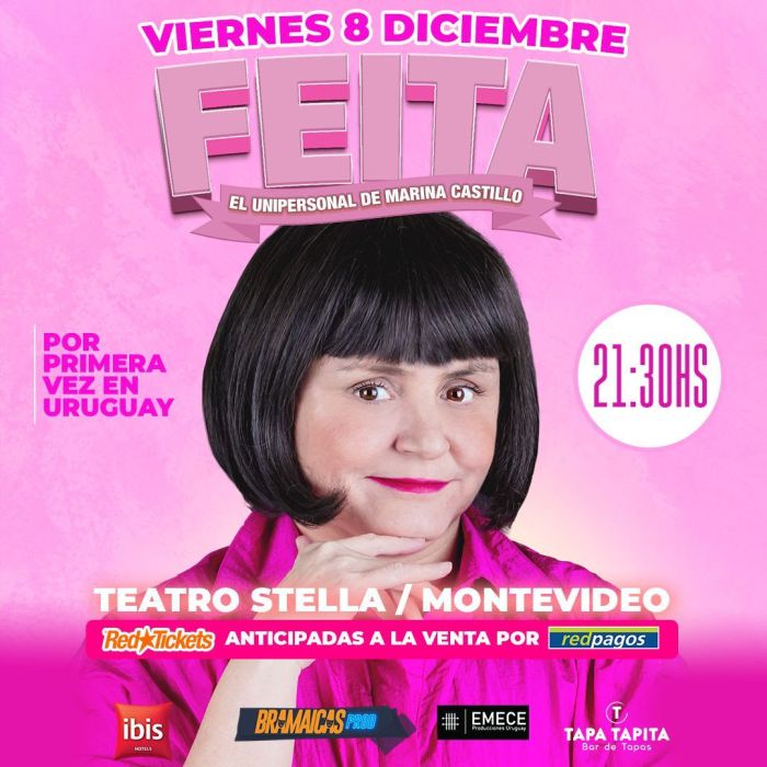 La actriz argentina Marina Castillo presenta en Uruguay su unipersonal «Feíta»