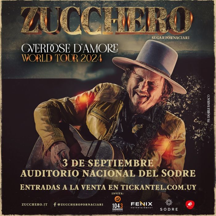 «Chicas», Zucchero cantará en Uruguay el 3 de setiembre!