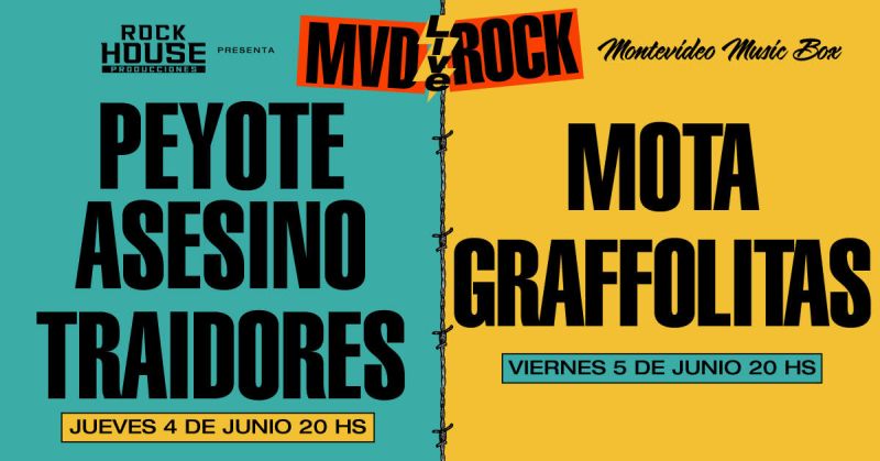 Peyote asesino, Traidores, Mota y Graffolitas juntos en inédito Festival