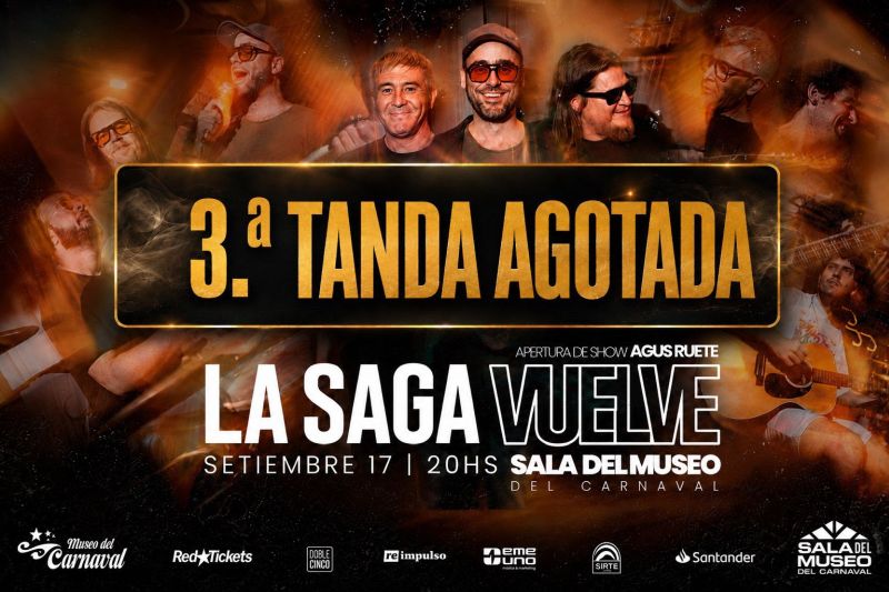 La Saga vuelve a los escenarios y ya agotó tercera tanda de entradas!