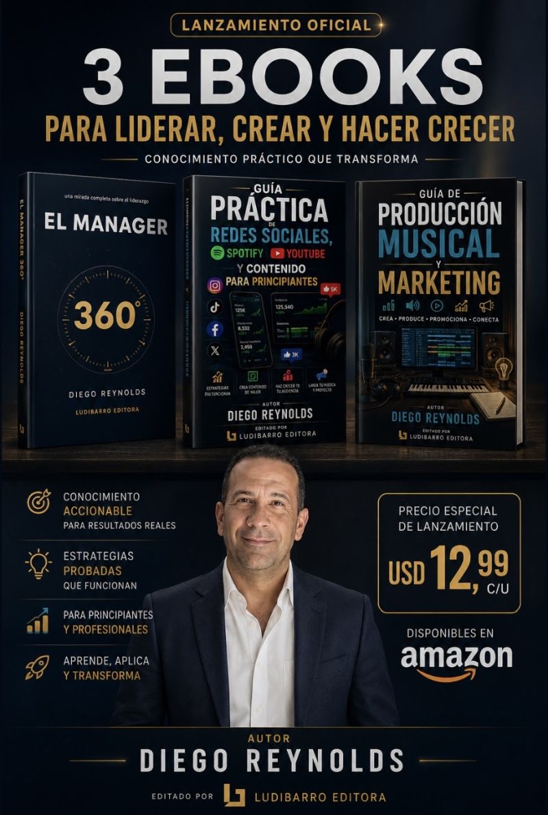 Diego Reynolds Lanza 3 Ebooks En Amazon
